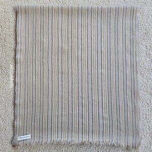 Takashimaya Cashmere Stripe Oblong Scarf
